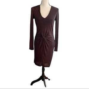 Ted Baker London Lizzey Copper Metallic Dress | Size 1 Ted / XS/0-2